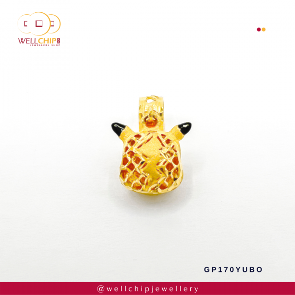 916 Yg Stone Pendant - GP170YUBO - Image 3