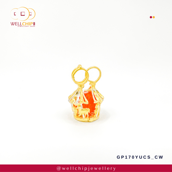 916 Gold Pendant - GP170YUCS_CW - Image 2