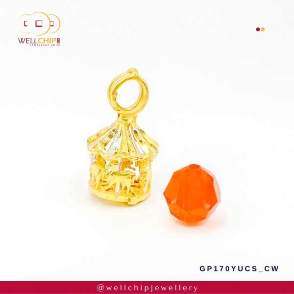 916 Gold Pendant - GP170YUCS_CW - Image 3