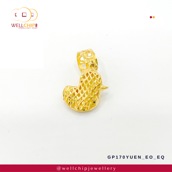 916 Gold Pendant - GP170YUEN_EO_EQ - Image 2