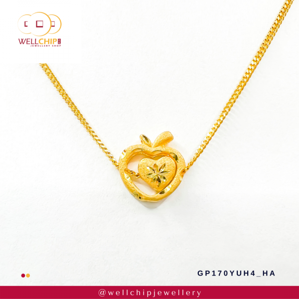 916 Gold Pendant - GP170YUH4_HA - Image 4