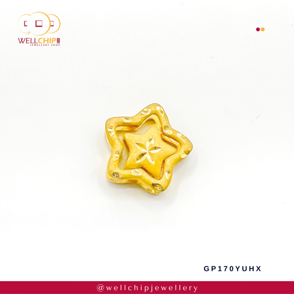916 Gold Pendant - GP170YUHX - Image 4
