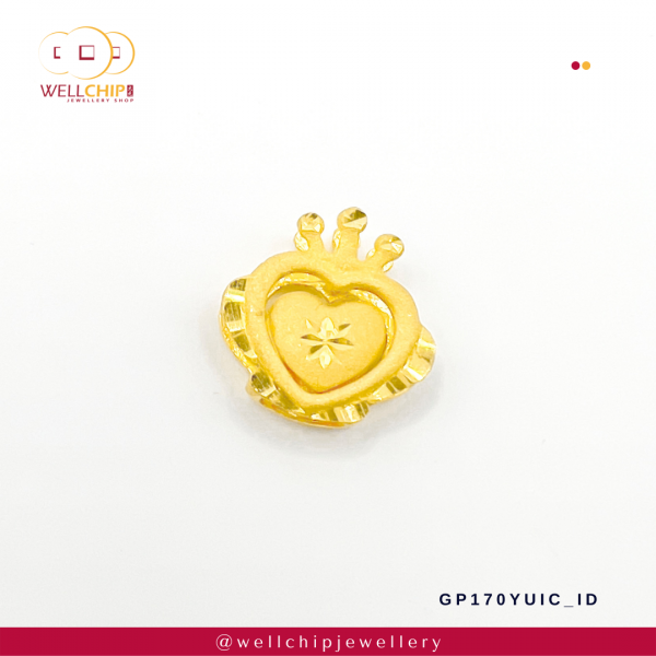 916 Gold Pendant - GP170YUIC_ID - Image 4