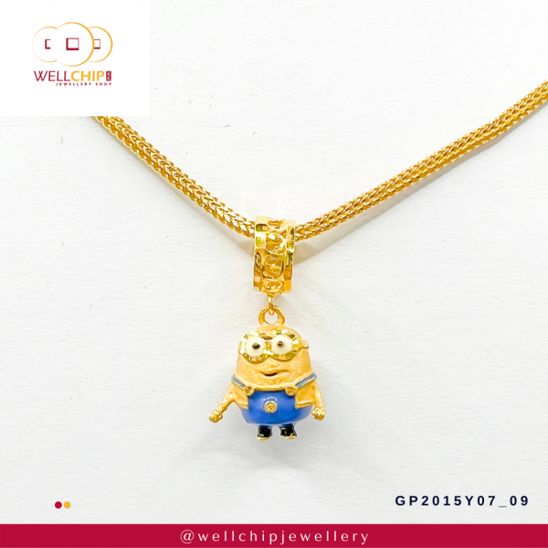 916 Gold Stone Pendant - GP2015Y07_09 - Image 3