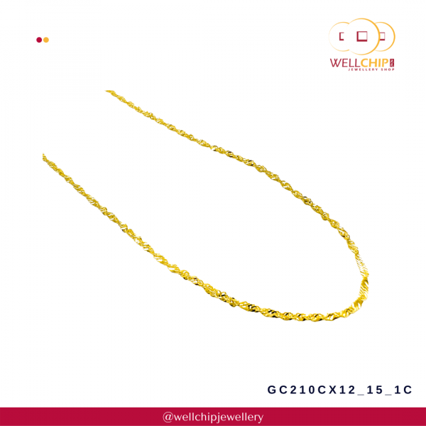 916 Gold Chain - GC210CX12_15_1C - Image 2