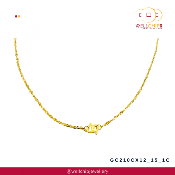 916 Gold Chain - GC210CX12_15_1C - Image 3