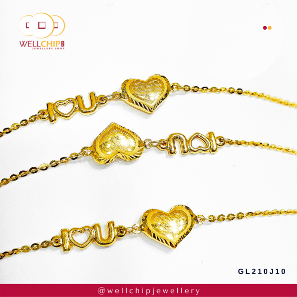 916 Gold Bracelet - GL210J10D_0F_0J - Image 2