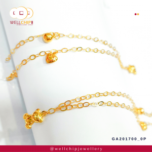 916 Gold Anklet - GA201700O_P
