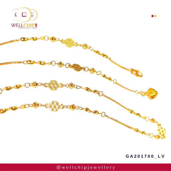 916 Gold Anklet 1