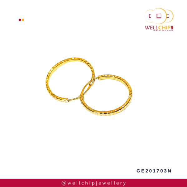 916 Gold Earring - GE201701Y_3K_3N