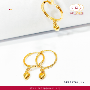 916 Gold Earring - GE201704U_4V