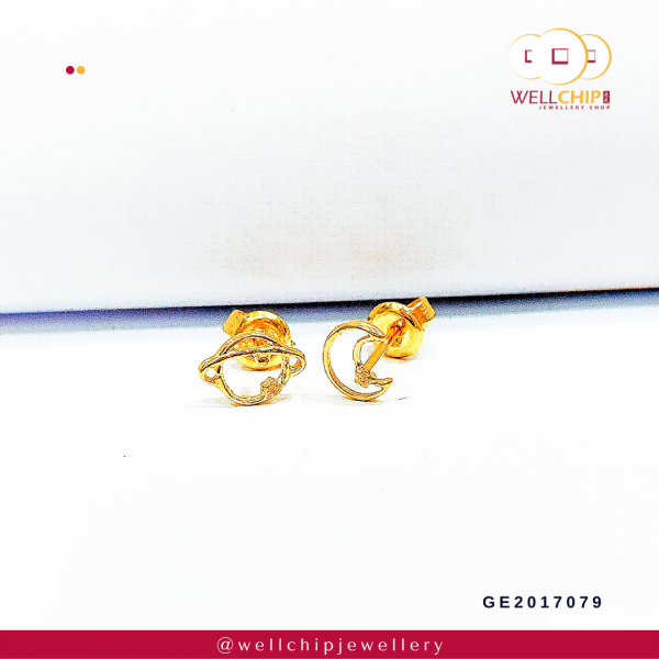 916 Gold Earstud - GE2017079_88 - 图片 2