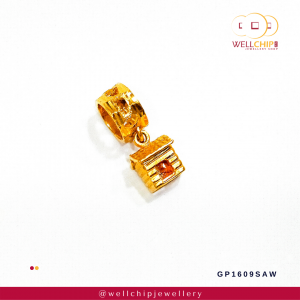 Small House 916 GOLD PENDANT 