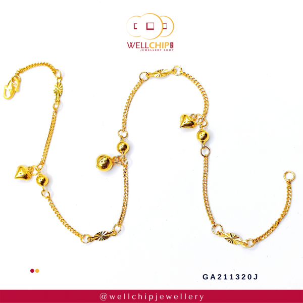 916 Gold Anklet - GA211320J