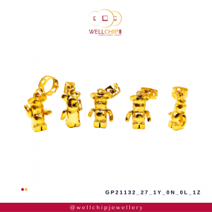Bearbrick 916 Gold Charm