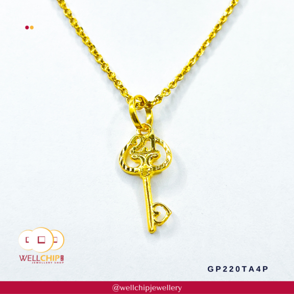 916 Gold Pendant - GP220TA4P - Image 2