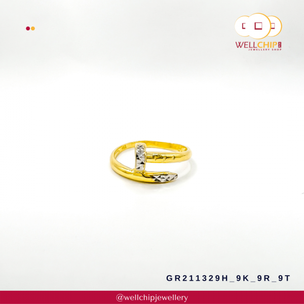 916 Gold Ring - GR211329H_9K_9R_9T - Image 4