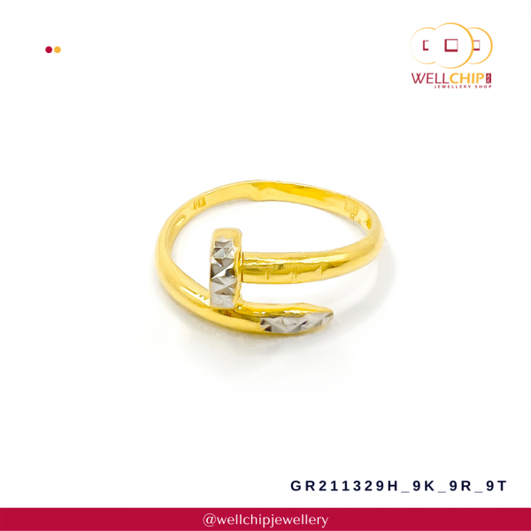 916 Gold Ring - GR211329H_9K_9R_9T - Image 3