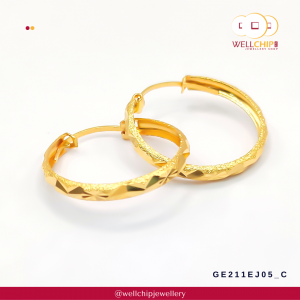 916 Gold Earring - GE211EJ05_0C