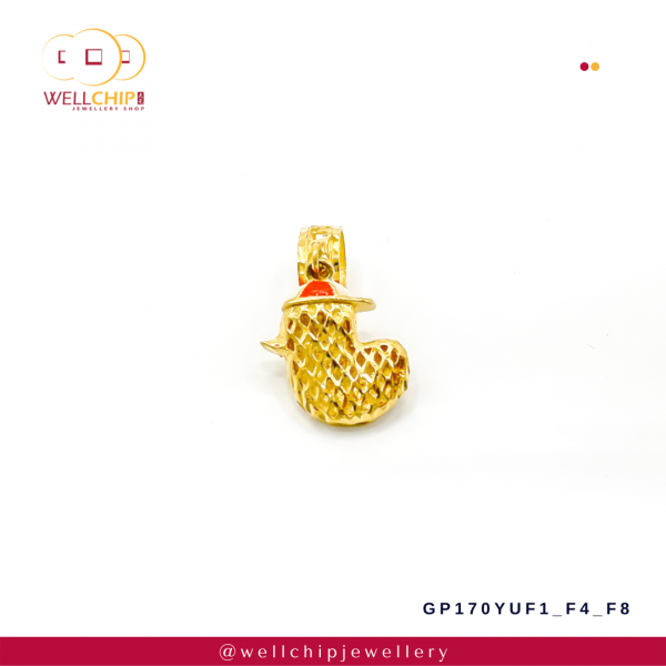 916 Gold Pendant - GP170YUF1_F4_F8 - Image 2