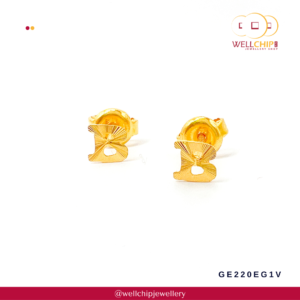 916 Gold Earstud - GE220EG1V_1Y