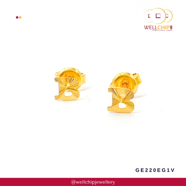 916 Gold Earstud - GE220EG1V_1Y