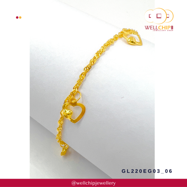 916 Gold Bracelet - GL220EG03_06 - Image 3