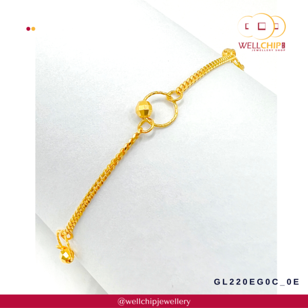 916 Gold Bracelet - GL220EG0C_0E - Image 3