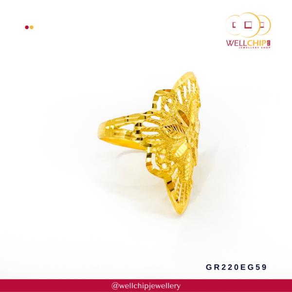 916 Gold Ring - GR220EG59 - Image 3