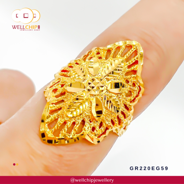 916 Gold Ring - GR220EG59 - Image 4