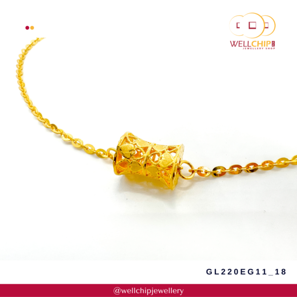916 Gold Bracelet - GL220EG11_18 - Image 2