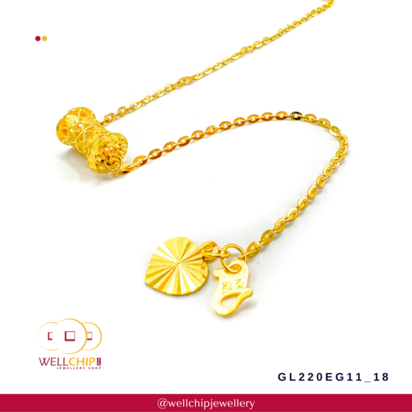 916 Gold Bracelet - GL220EG11_18 - Image 3