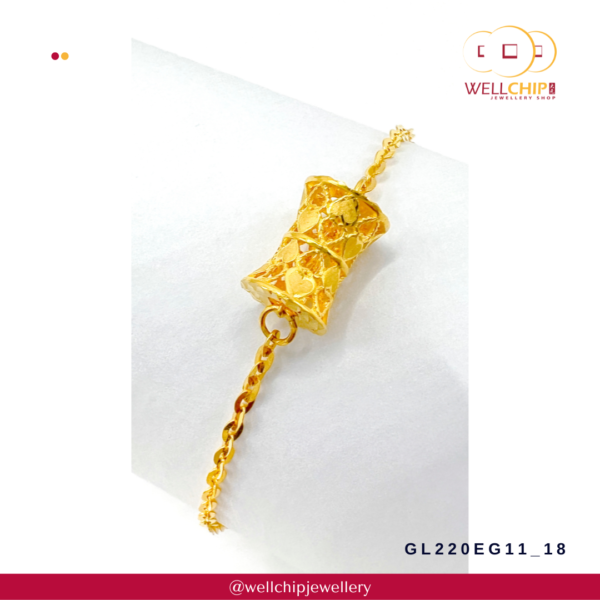 916 Gold Bracelet - GL220EG11_18 - Image 4