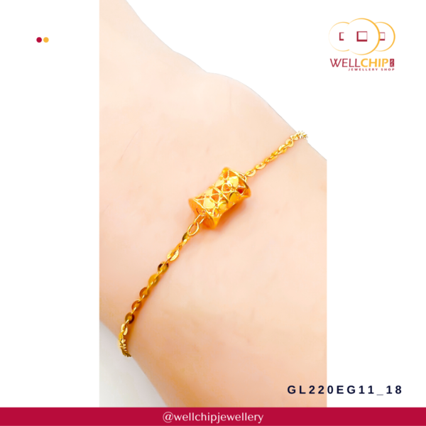 916 Gold Bracelet - GL220EG11_18 - Image 5