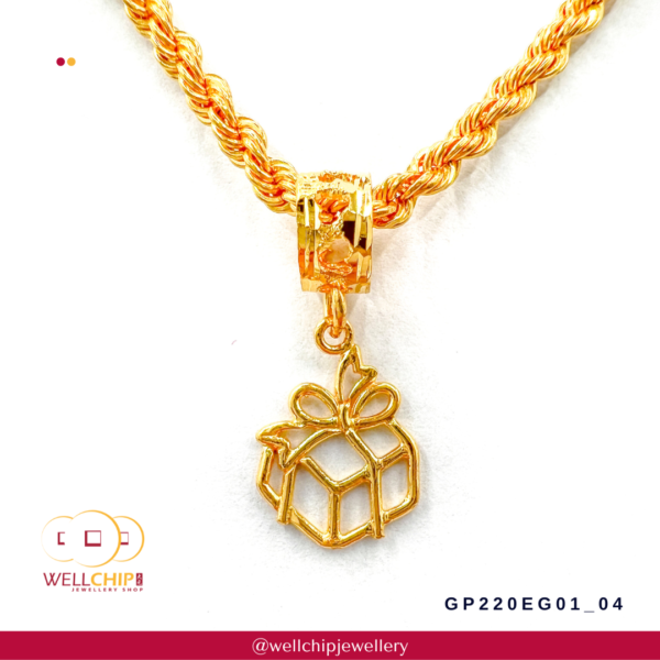 916 Gold Pendant - GP220EG01_04 - Image 3