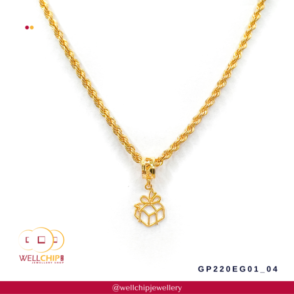 916 Gold Pendant - GP220EG01_04 - Image 4