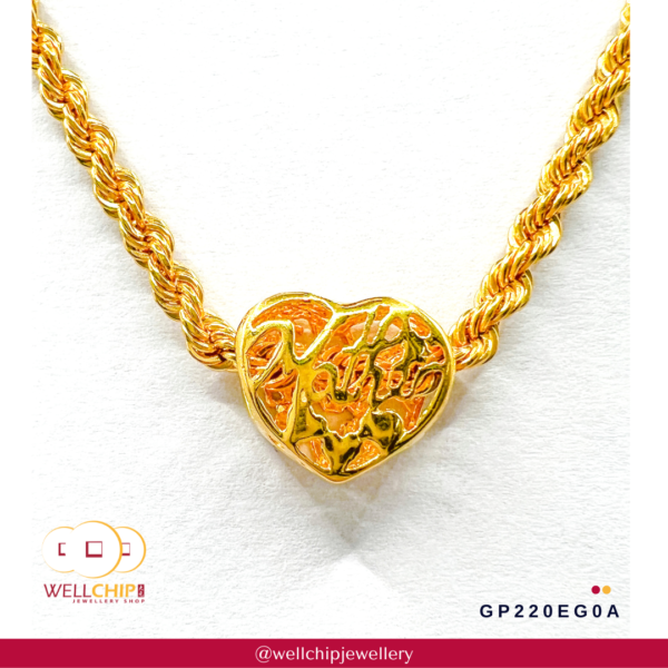 916 Gold Pendant - GP220EG0A - Image 4