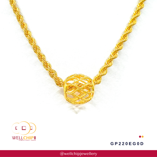916 Gold Pendant - GP220EG0D - 图片 4