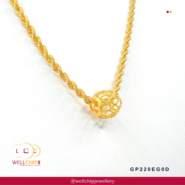 916 Gold Pendant - GP220EG0D - 图片 5