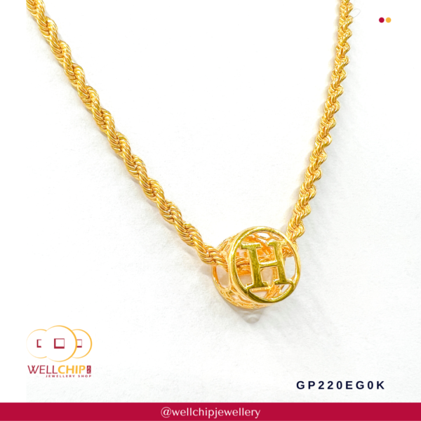 916 Gold Pendant - GP220EG0K_YG09 - Image 6