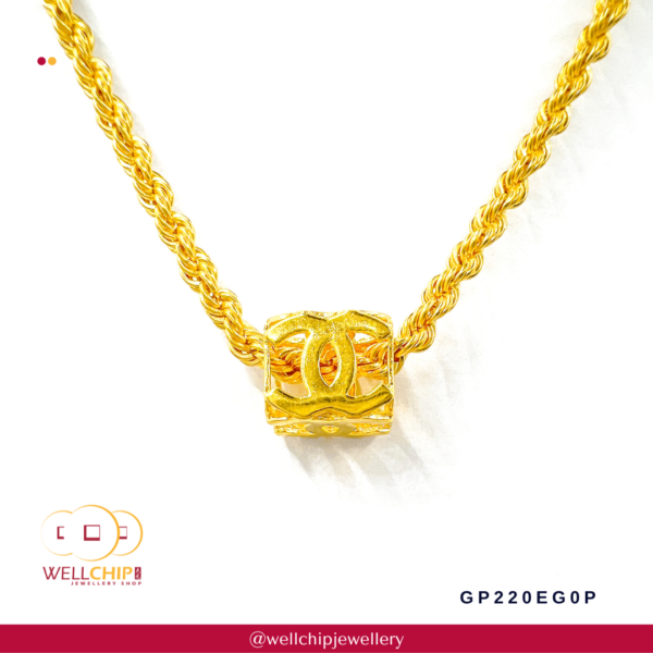 916 Gold Pendant - GP220EG0P - Image 5