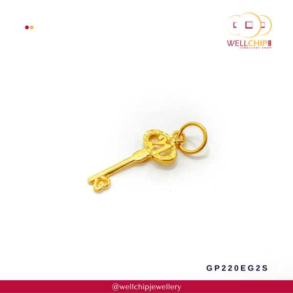 916 Gold Pendant - GP220EG2S - Image 2