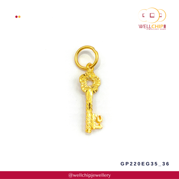 916 Gold Pendant - GP220EG35_36 - Image 2