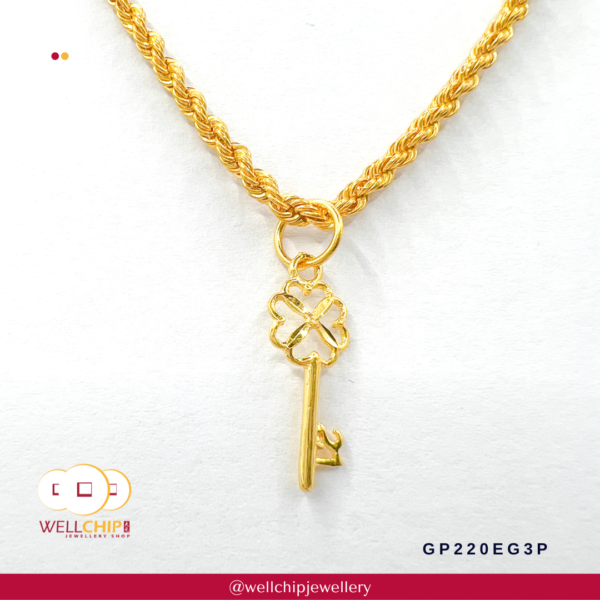 916 Gold Pendant - GP220EG3P - 图片 3