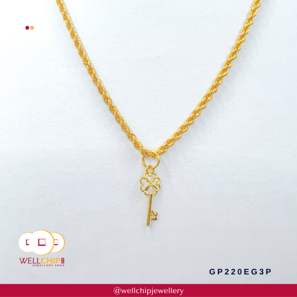 916 Gold Pendant - GP220EG3P - 图片 4