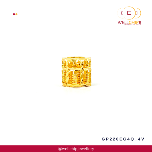 916 Gold Pendant - GP220EG4Q_4V - Image 2