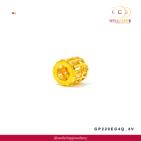 916 Gold Pendant - GP220EG4Q_4V - Image 3