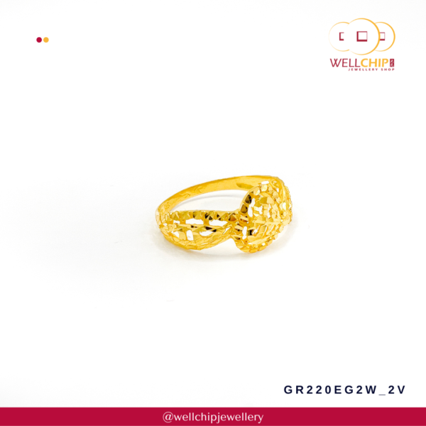 916 Gold Ring - GR220EG2V_2W - Image 2