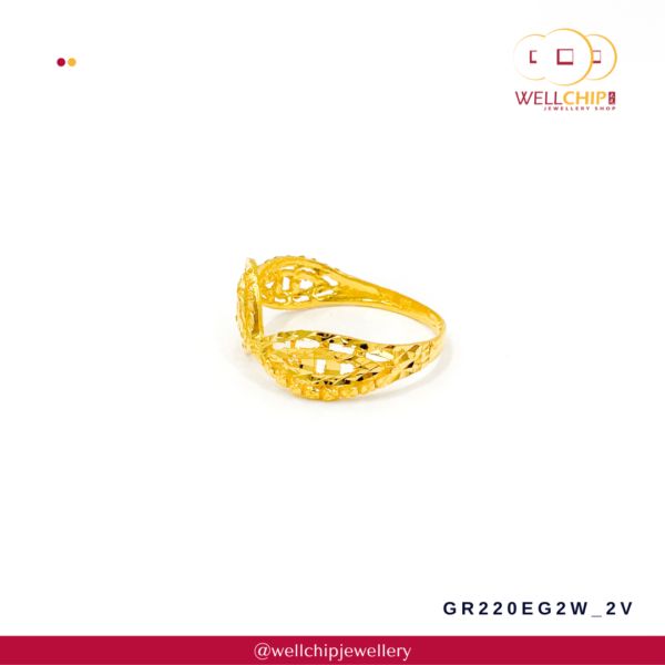 916 Gold Ring - GR220EG2V_2W - Image 3