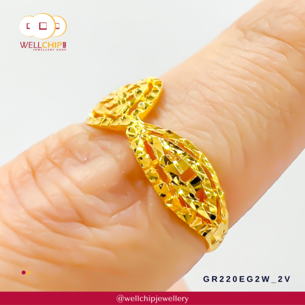 916 Gold Ring - GR220EG2V_2W - Image 4